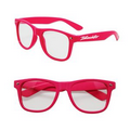 Pink Iconic Glasses w/ Clear Lenses